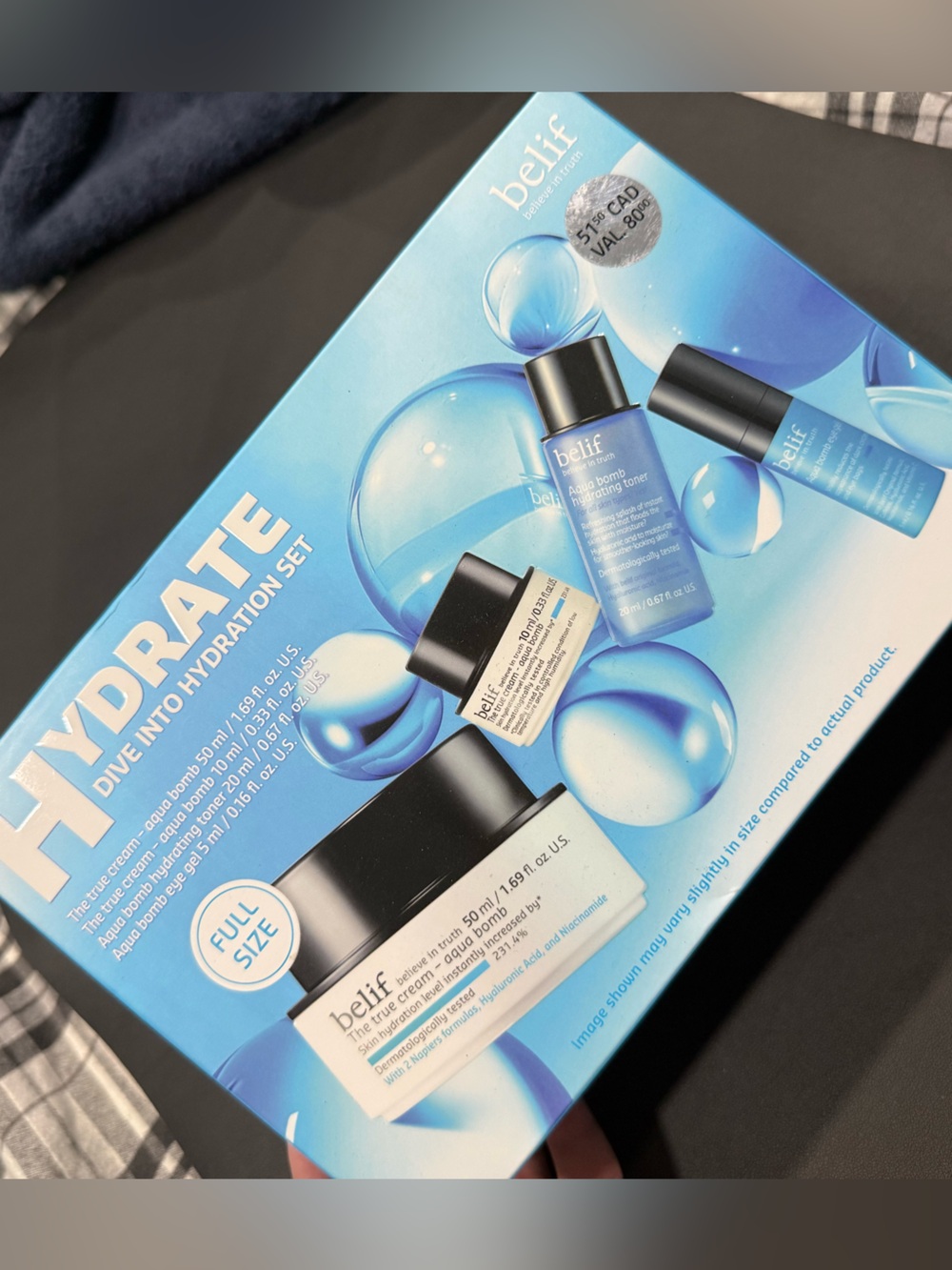 belif Hydrate Dive Into Hydration Set – Blue